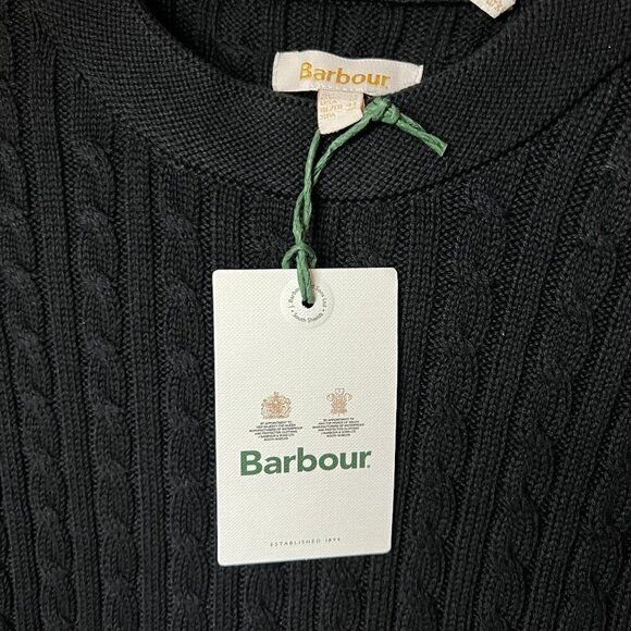 Barbour Guernsey Sweater Dress in Black Size 12 - Picture 8 of 10